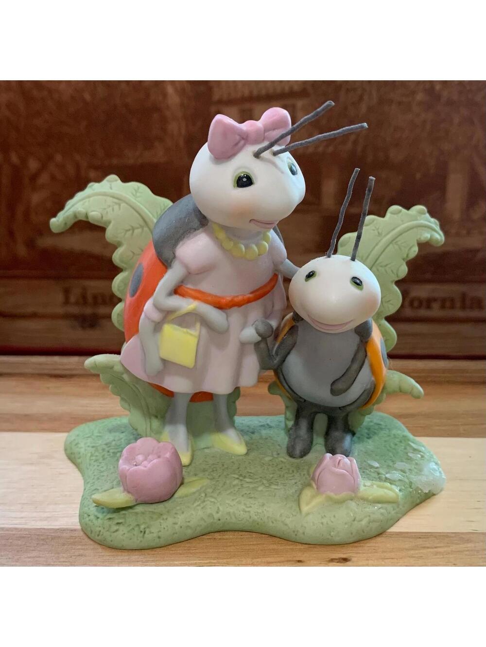 Hallmark Ladybug Figurine - Lulu and Louie - Storybook Friends - 1998